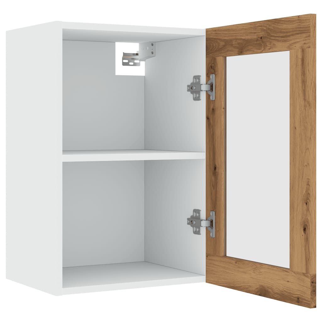 Pensile Vetro “Lyon” Rovere Artigianale 40x31x60 cm - homemem39