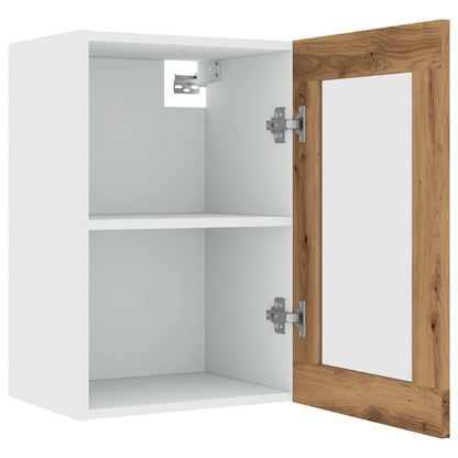 Pensile Vetro “Lyon” Rovere Artigianale 40x31x60 cm - homemem39