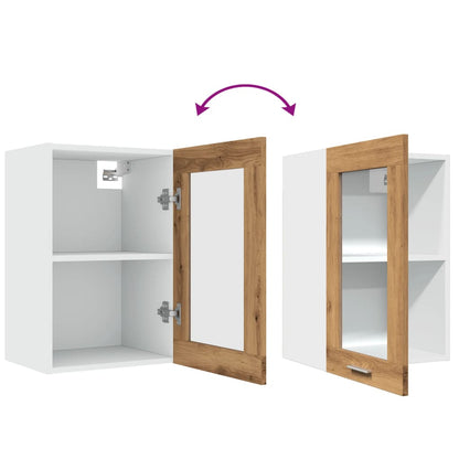 Pensile Vetro “Lyon” Rovere Artigianale 40x31x60 cm - homemem39