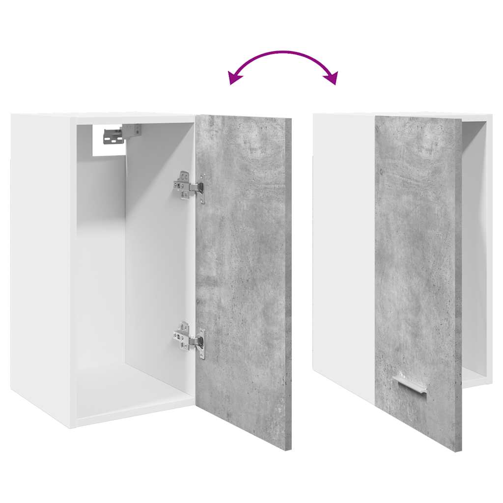 Mobile Pensile “Lyon” Grigio Cemento 30x31x60 cm - homemem39