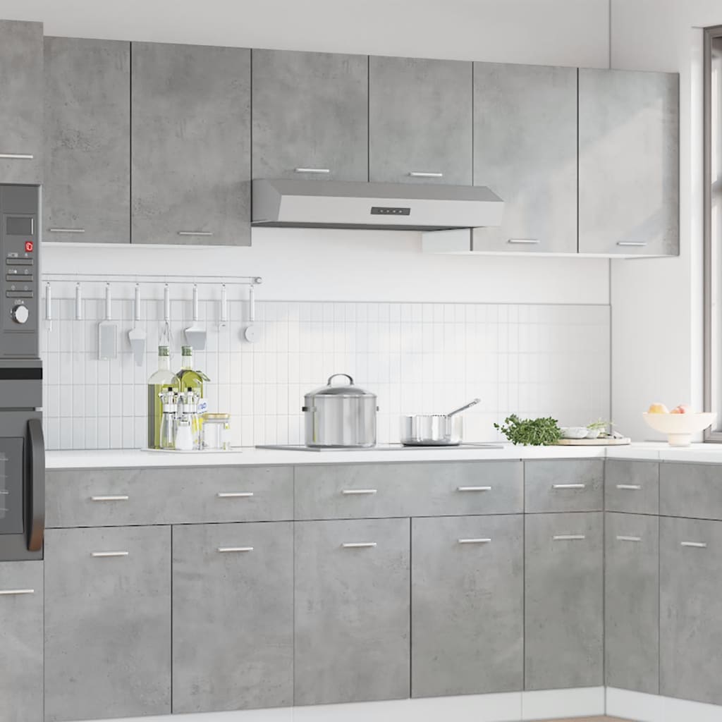 Mobile Pensile “Lyon” Grigio Cemento 80x31x60 cm - homemem39