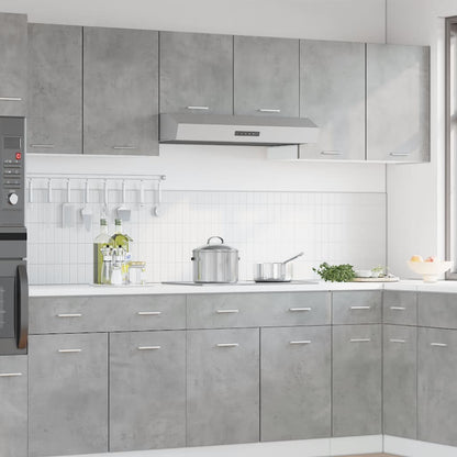 Mobile Pensile “Lyon” Grigio Cemento 80x31x60 cm - homemem39