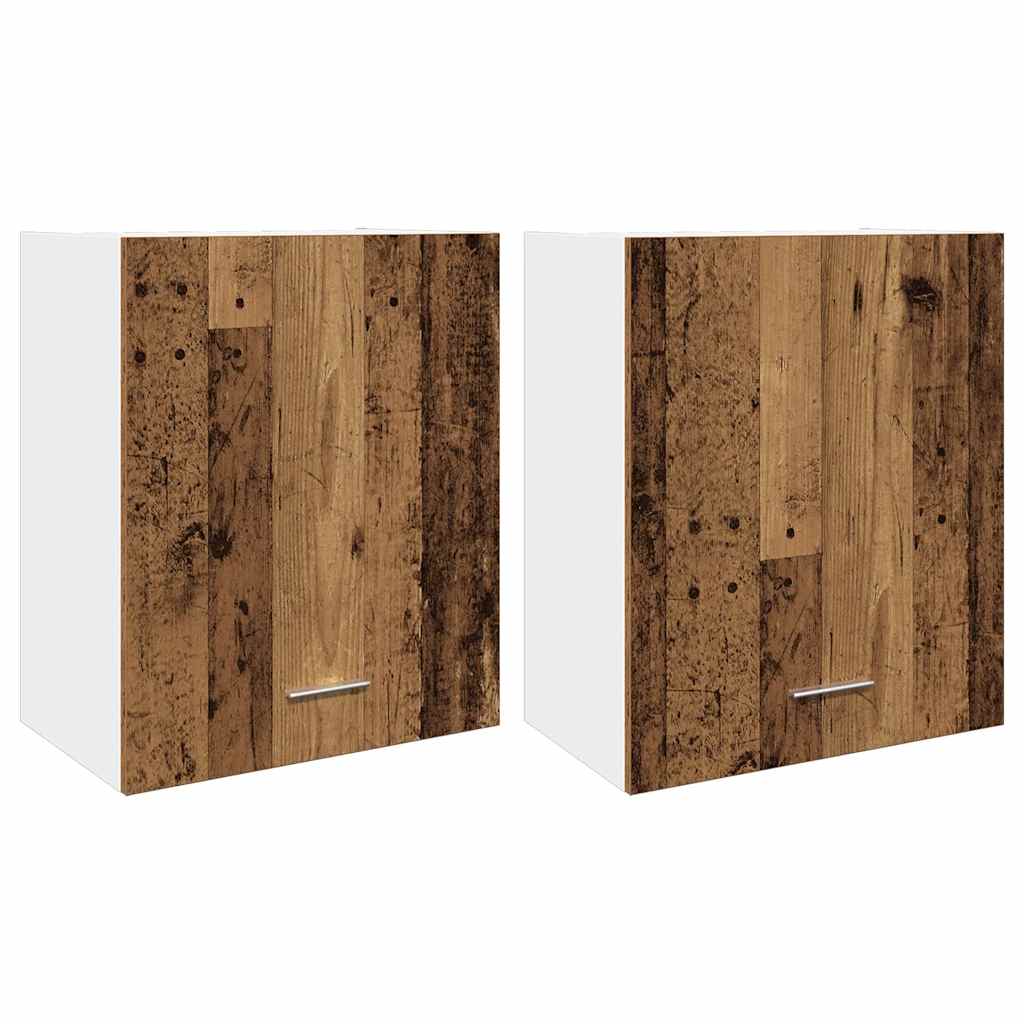 Mobili Pensili “Lyon” 2 pz Legno Antico 50x31x60 cm | homemem39