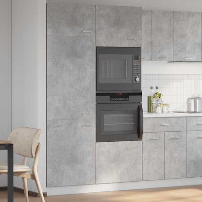 Mobile per Frigo “Lyon” Grigio Cemento 60x57x207 cm - homemem39