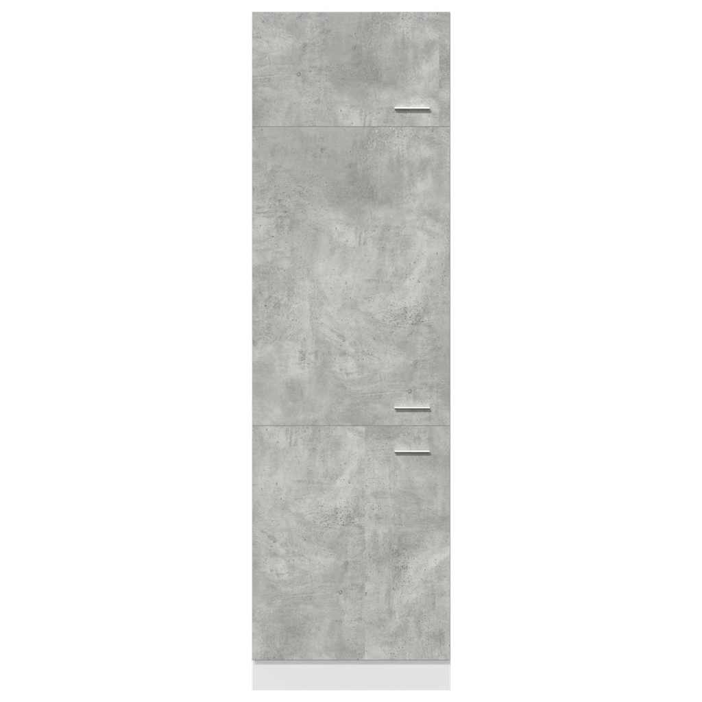 Mobile per Frigo “Lyon” Grigio Cemento 60x57x207 cm - homemem39