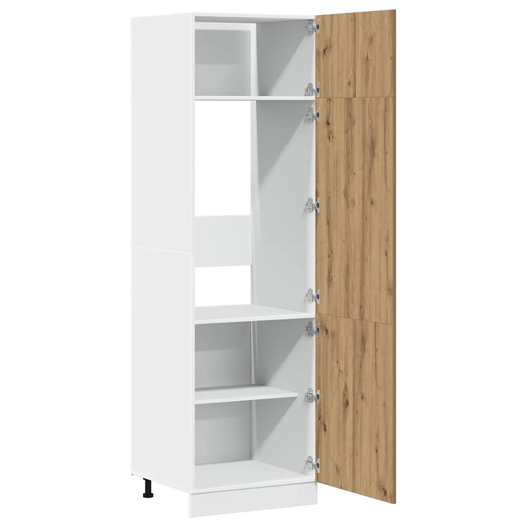 Mobile per Frigo “Lyon” Rovere Artigianale 60x57x207 cm