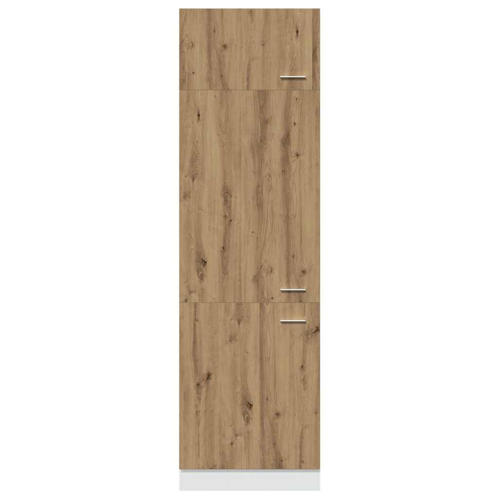 Mobile per Frigo “Lyon” Rovere Artigianale 60x57x207 cm