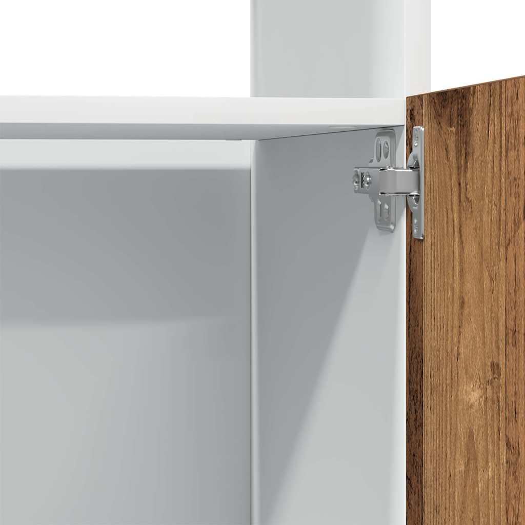 Mobile per Microonde “Lyon” Legno Antico 60x57x207 cm