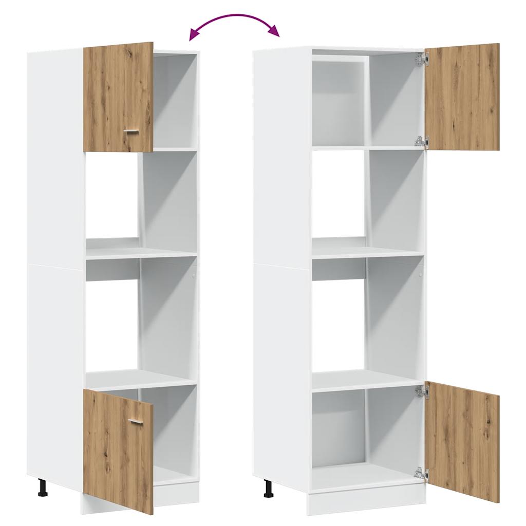 Mobile Microonde “Lyon” Rovere Artigianale 60x57x207 cm