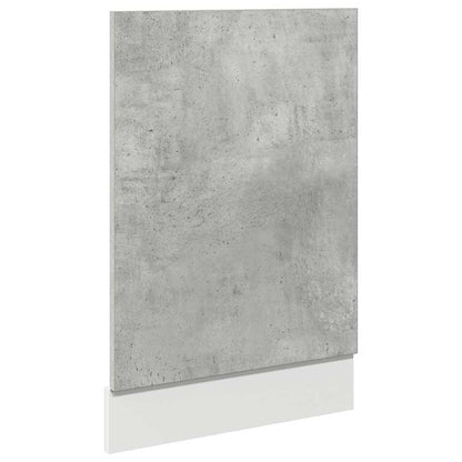 Pannello Lavastoviglie “Lyon” Grigio Cemento 45x3x67 cm - homemem39