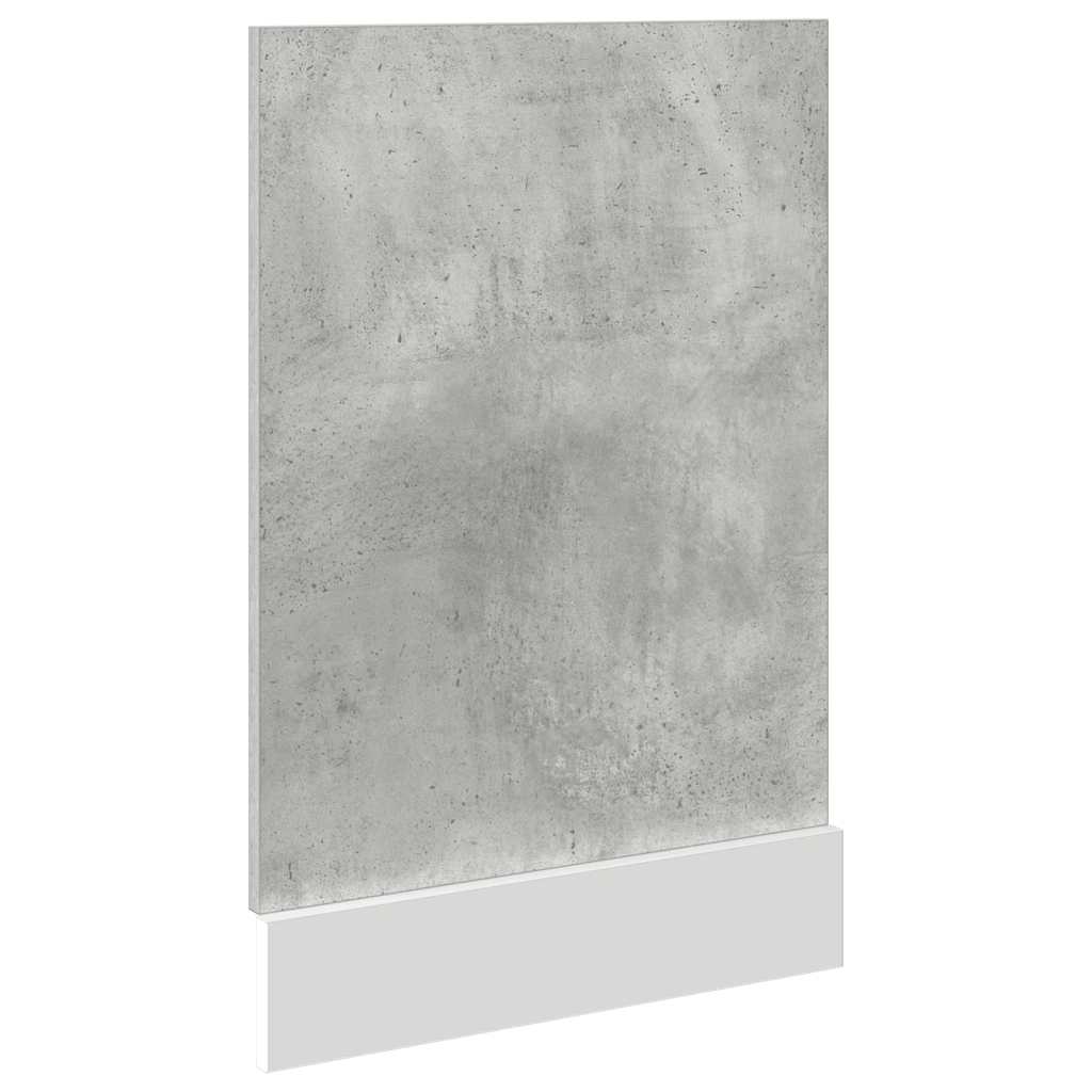 Pannello Lavastoviglie “Lyon” Grigio Cemento 45x3x67 cm - homemem39