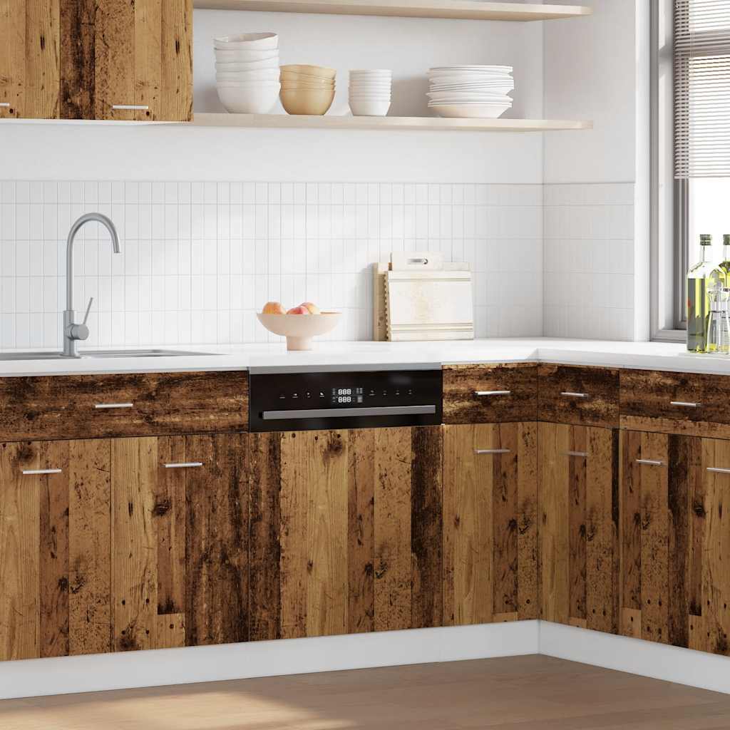 Pannello Lavastoviglie “Lyon” Legno Antico 45x3x67 cm | homemem39