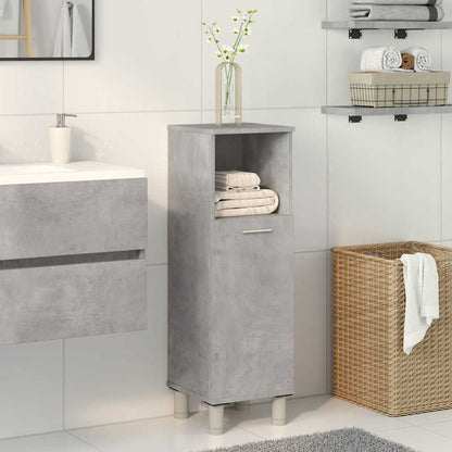 Mobile da Bagno Grigio Cemento 30x30x95 cm in Legno Multistrato | homemem39