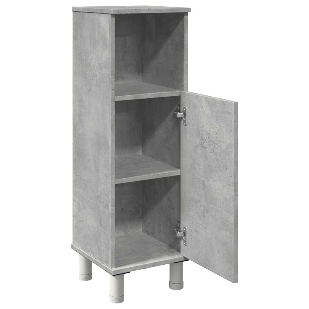 Mobile da Bagno Grigio Cemento 30x30x95 cm in Legno Multistrato | homemem39