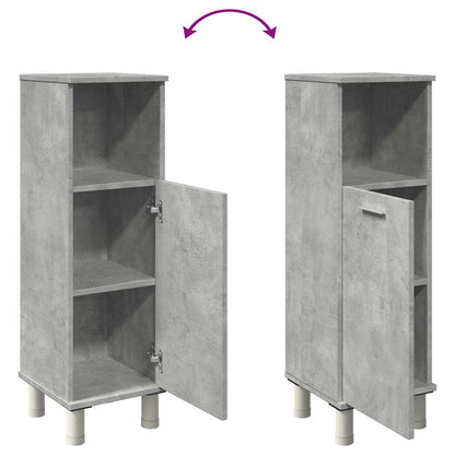 Mobile da Bagno Grigio Cemento 30x30x95 cm in Legno Multistrato | homemem39