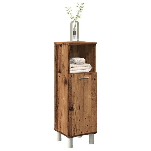 Mobile da Bagno Legno Antico 30x30x95 cm in Legno Multistrato | homemem39