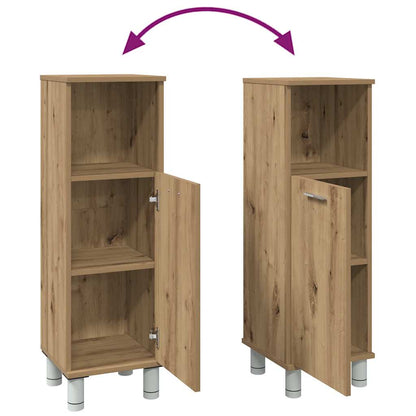 Armadietto Bagno Artigianale 30x30x95 cm in Legno Multistrato | homemem39