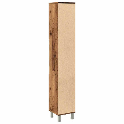 Mobile da Bagno Legno Antico 30x30x179 cm in Legno Multistrato | homemem39