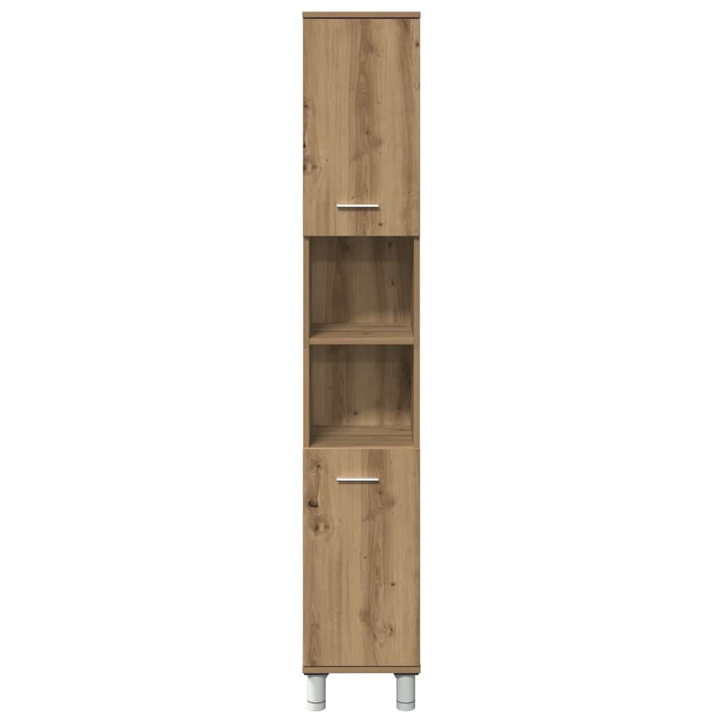 Mobiletto da Bagno Rovere Artigianale Legno Multistrato | homemem39