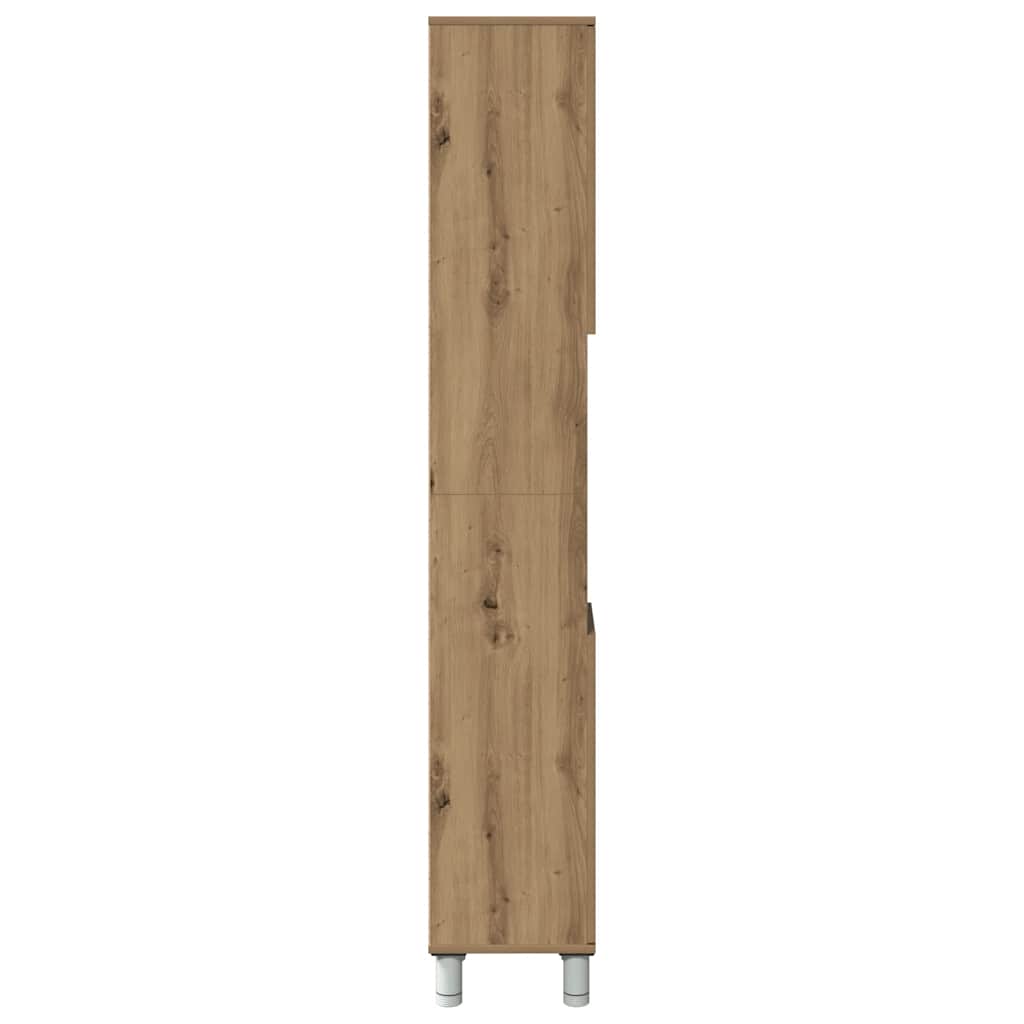 Mobiletto da Bagno Rovere Artigianale Legno Multistrato | homemem39