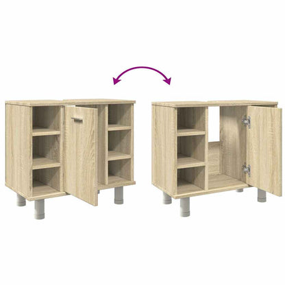 Mobile da Bagno Rovere Sonoma 60x32x53,5cm in Legno Multistrato | homemem39