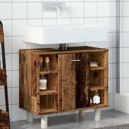 Mobile da Bagno Legno Antico 60x32x53,5 cm in Legno Multistrato | homemem39