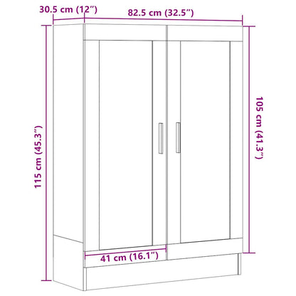 Libreria Legno Antico 82,5x30,5x115 cm in Truciolato