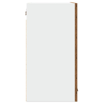 Pensile da Cucina “Lyon” con Anta in Vetro Legno Antico - homemem39