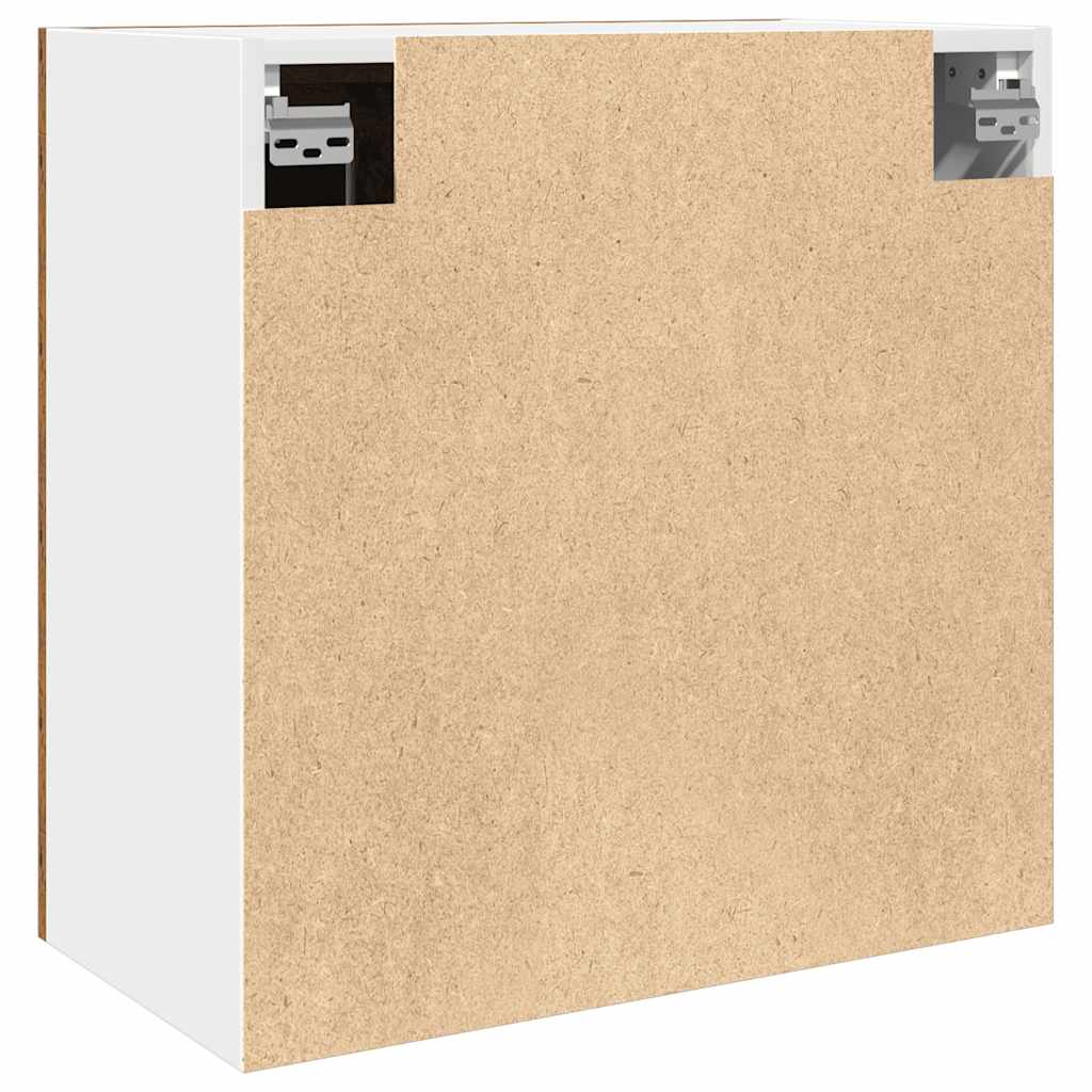 Pensile da Cucina “Lyon” con Anta in Vetro Legno Antico - homemem39