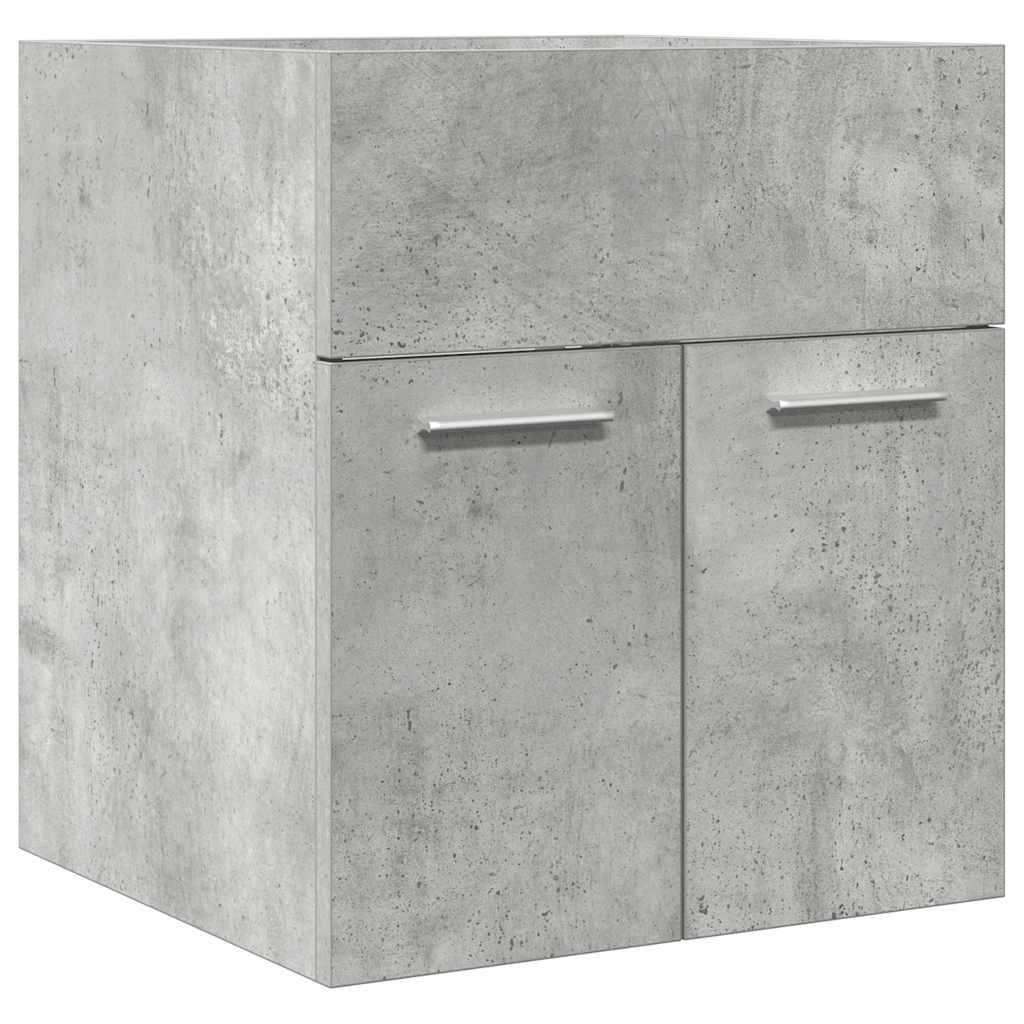Mobile Lavabo Bagno Grigio Cemento 41x38,5x46 cm in Truciolato | homemem39