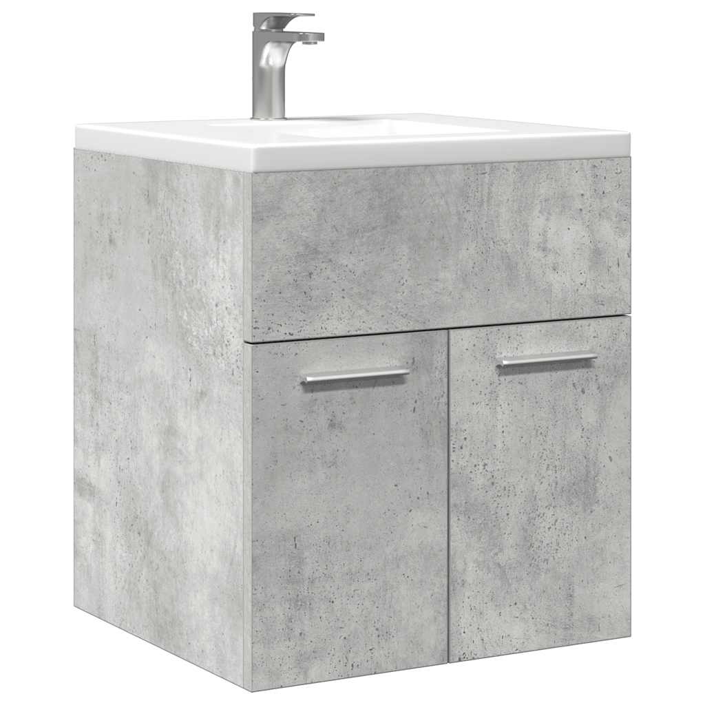 Mobile Lavabo Bagno Grigio Cemento 41x38,5x46 cm in Truciolato | homemem39