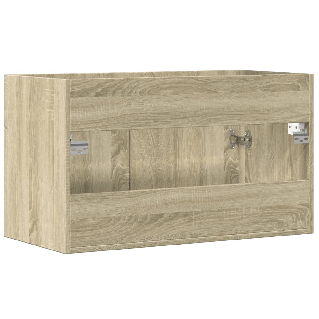 Mobile Sottolavabo Rovere Sonoma 80x38,5x46cm Legno Multistrato