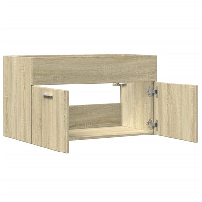 Mobile Sottolavabo Rovere Sonoma 80x38,5x46cm Legno Multistrato