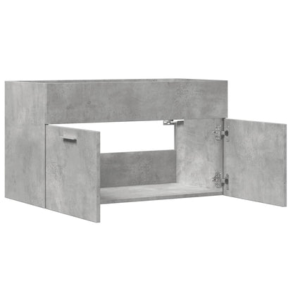 Mobile Sottolavabo Grigio Cemento 80x38,5x46 cm Multistrato | homemem39
