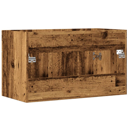 Mobile Lavabo Bagno Legno Antico 90x38,5x46 cm Multistrato | homemem39
