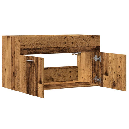 Mobile Lavabo Bagno Legno Antico 90x38,5x46 cm Multistrato | homemem39