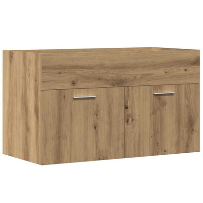 Mobile Lavabo Bagno Rovere Artigianale 90x38,5x46cm Multistrato | homemem39