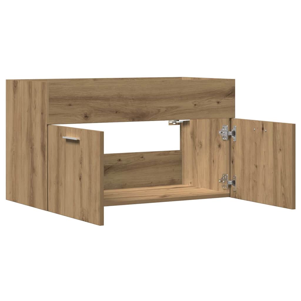 Mobile Lavabo Bagno Rovere Artigianale 90x38,5x46cm Multistrato | homemem39