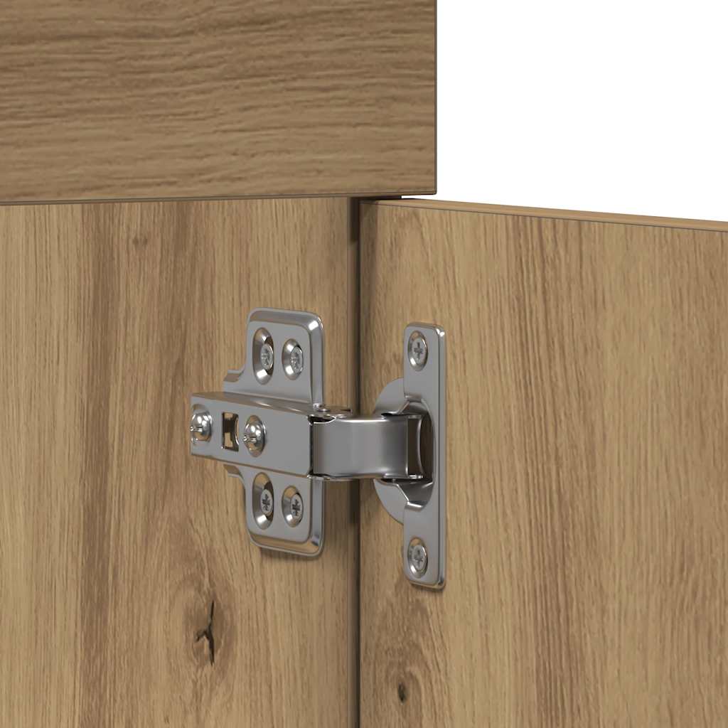 Mobile Lavabo Bagno Rovere Artigianale 90x38,5x46cm Multistrato | homemem39