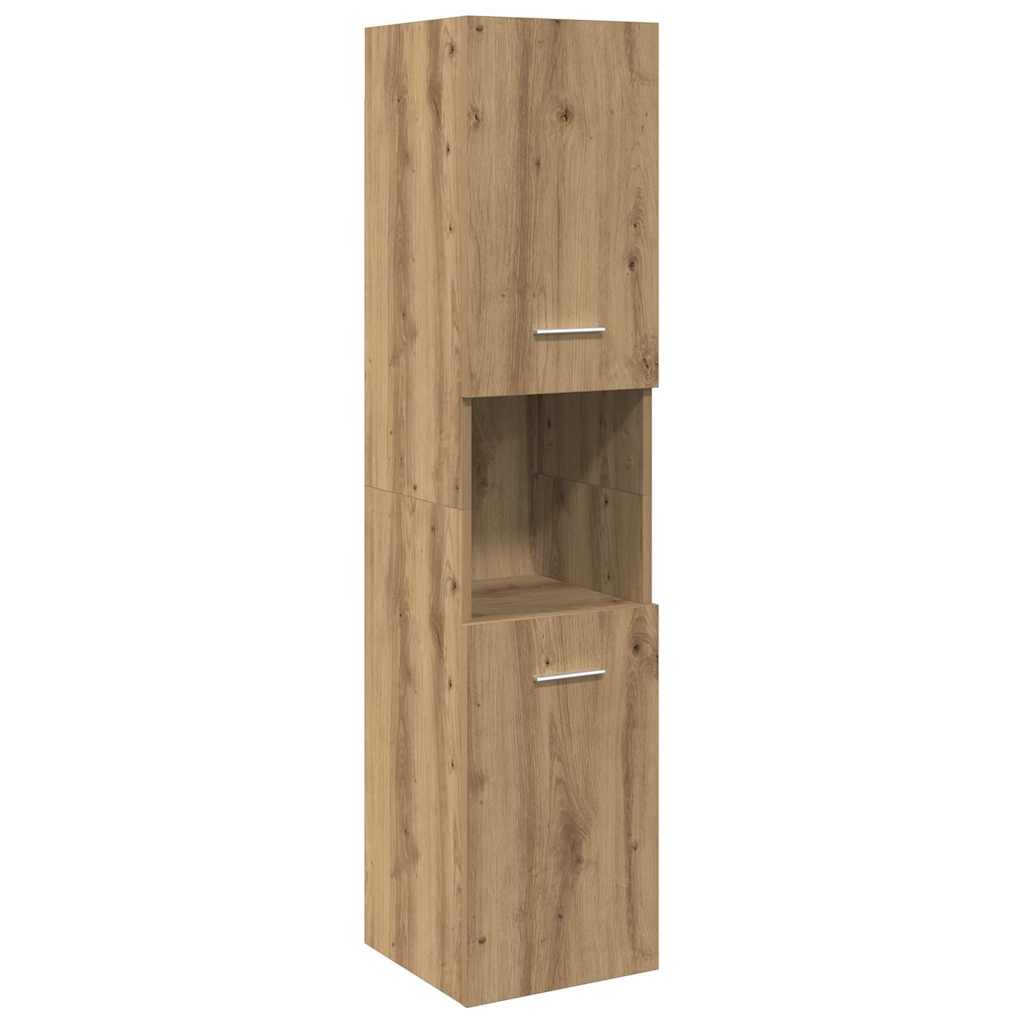 Mobile Pensile Bagno Rovere Artigianale 30x30x130cm Truciolato | homemem39