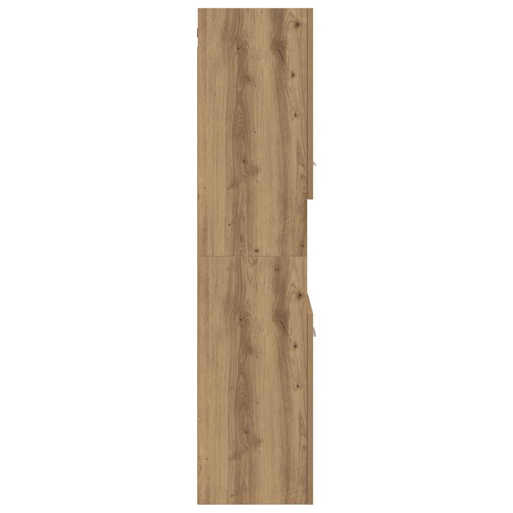 Mobile Pensile Bagno Rovere Artigianale 30x30x130cm Truciolato