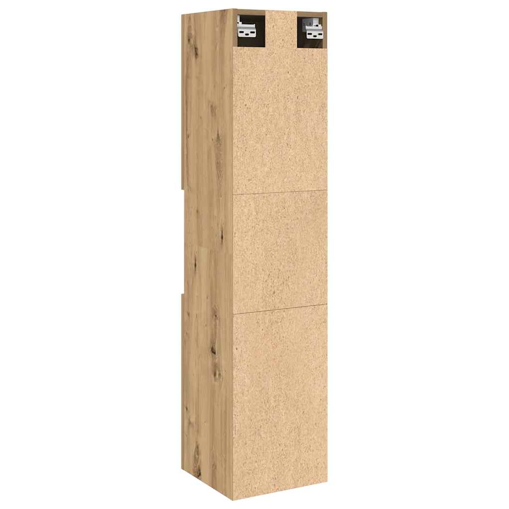 Mobile Pensile Bagno Rovere Artigianale 30x30x130cm Truciolato | homemem39