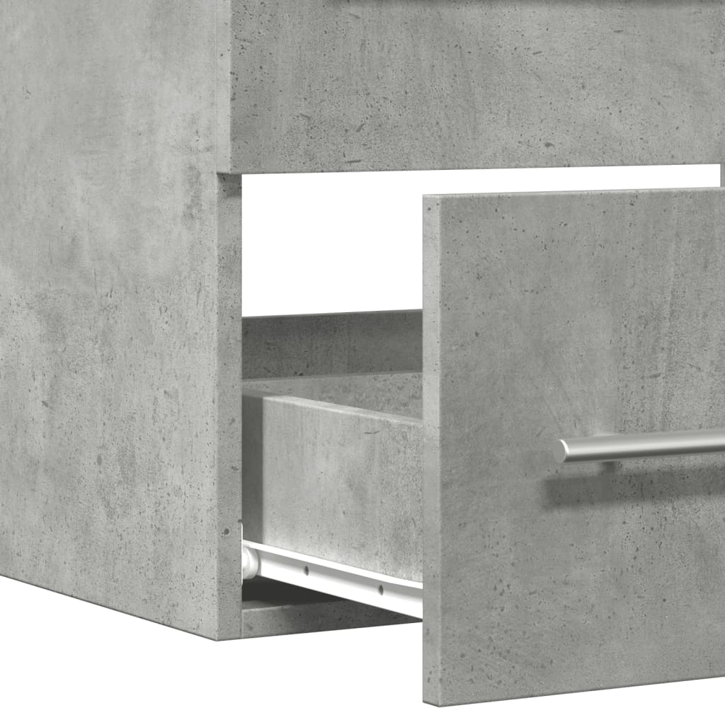 Mobile Lavabo Grigio Cemento 60x38,5x48 cm in Legno Multistrato | homemem39