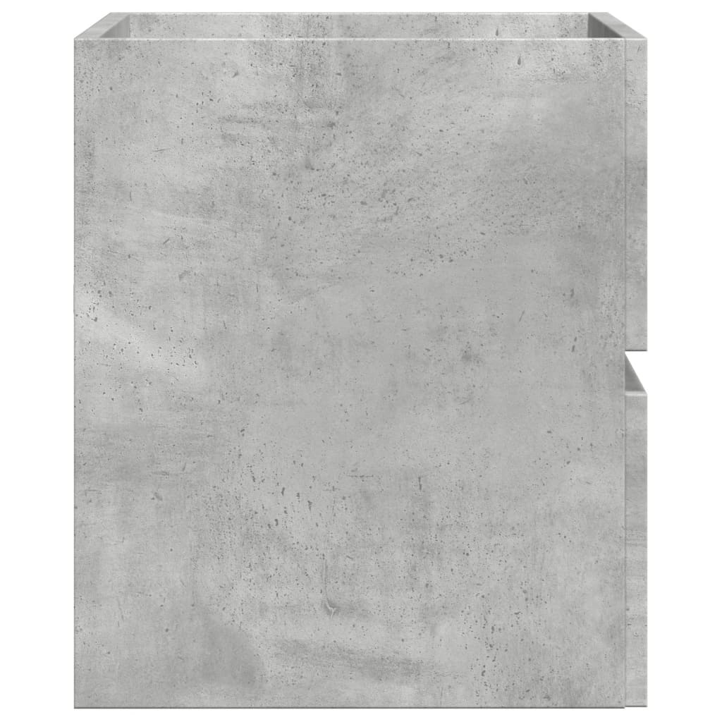 Armadietto da Bagno Grigio Cemento 60x38,5x45cm in Truciolato