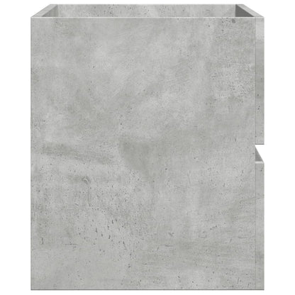 Mobile Pensile da Bagno Grigio Cemento 80x38,5x45 cm Truciolato