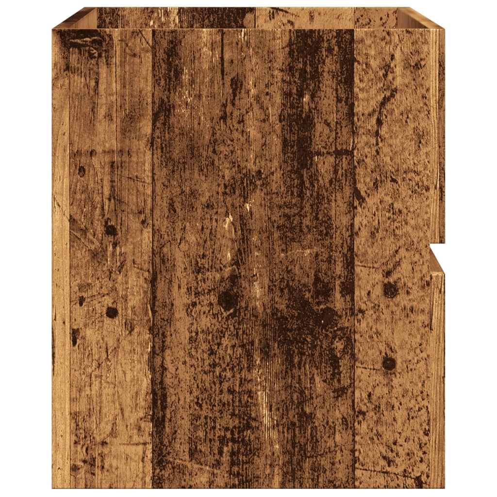 Mobile Pensile da Bagno Legno Antico 80x38,5x45cm in Truciolato | homemem39