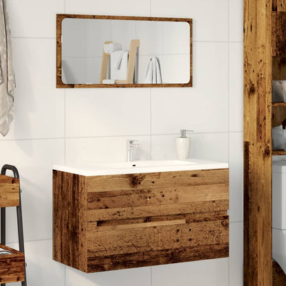 Mobile Lavabo Legno Antico 90x38,5x45 cm in Truciolato | homemem39