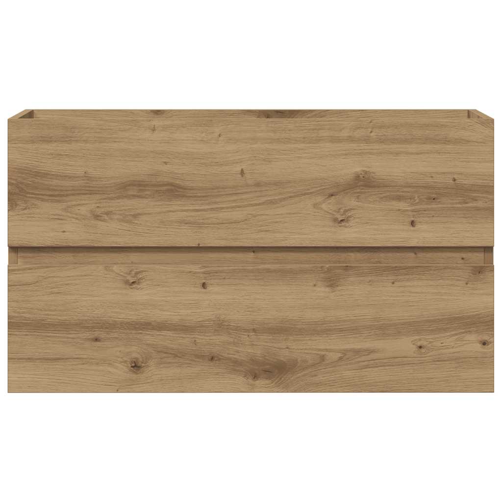 Mobile Lavabo Rovere Artigianale 90x38,5x45 cm in Truciolato | homemem39