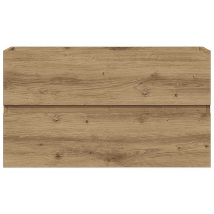 Mobile Lavabo Rovere Artigianale 90x38,5x45 cm in Truciolato | homemem39
