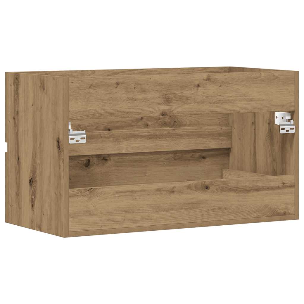 Mobile Lavabo Rovere Artigianale 90x38,5x45 cm in Truciolato | homemem39